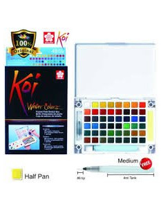 Caja acuarelas Koi 48 pastillas