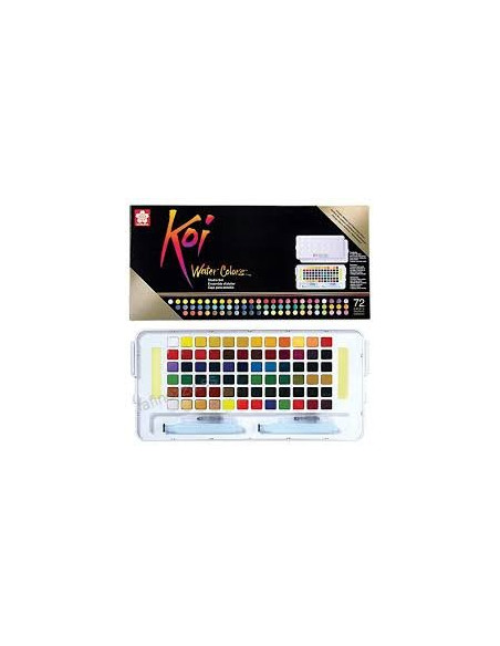Caja acuarelas Koi 48 pastillas
