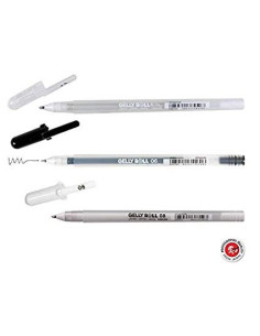 Gelly Roll Mix, Negro, Blanco, Transparente. De Sakura 2