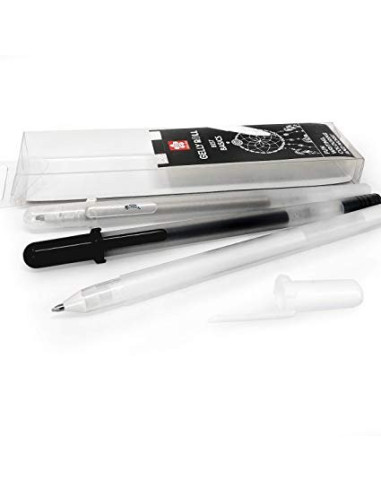 Gelly Roll Mix, Negro, Blanco, Transparente. De Sakura