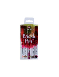 Ecoline Brushpen Otoño, 5 rotuladores