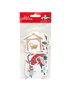 Die Cuts Pebbles, Merry Little Christmas