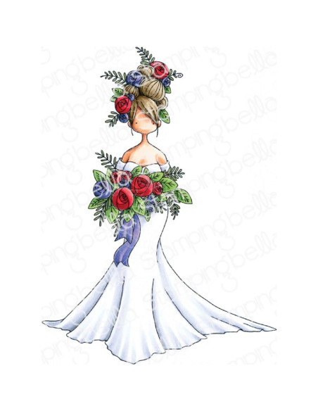 Sello Stampingbella Curvy Bride