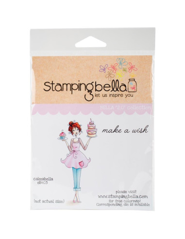 Sello Stampingbella Edna With A Cupcake On Top