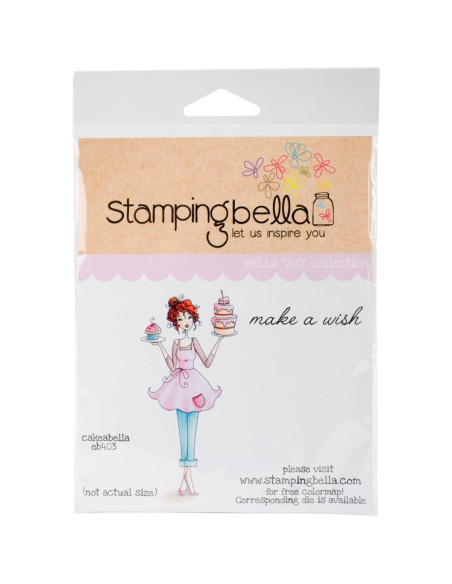 Sello Stampingbella Edna With A Cupcake On Top