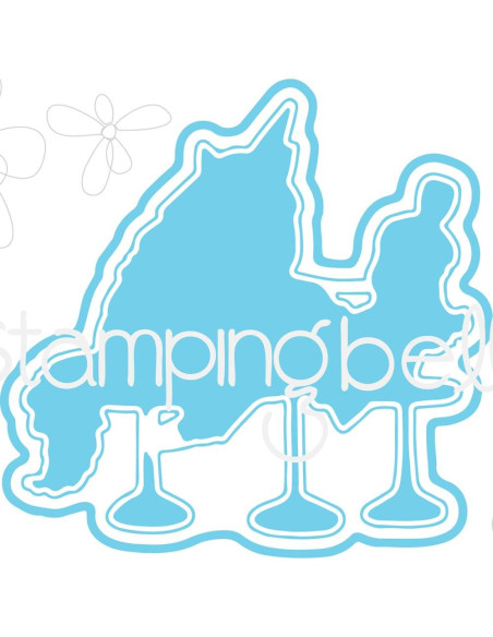 Troquel Stampingbella Rosie & Bernie  In Hawaii