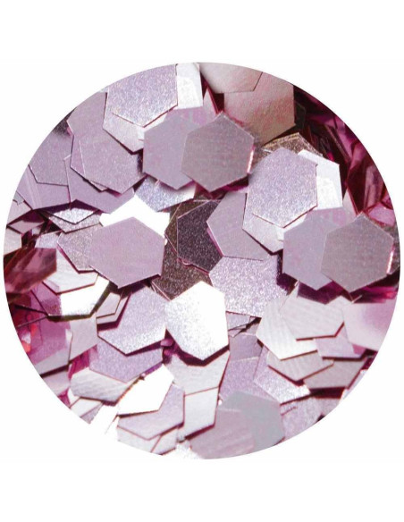 Nuvo, Confetti "Muted Mauve" Hexágonos