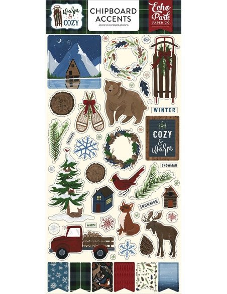Chipboard 6x12" , Warm & Cozzy