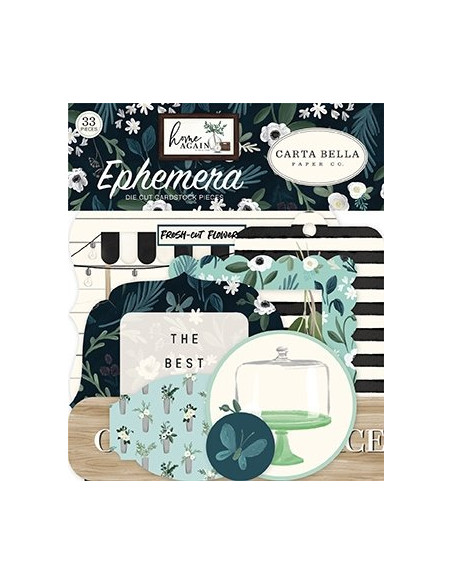 Die-cuts Echo Park, Home Again, Ephemera