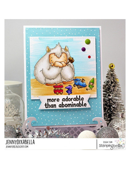 Sello Stampingbella What did Yeti do