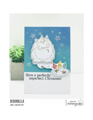 Sello Stampingbella Yeti sneaks a cookie