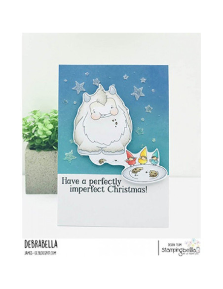 Sello Stampingbella Yeti sneaks a cookie