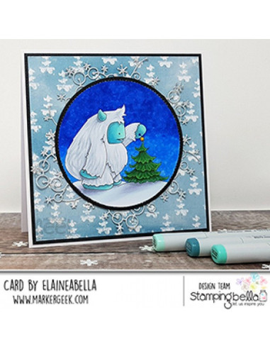 Sello Stampingbella Yeti with a Star on Top