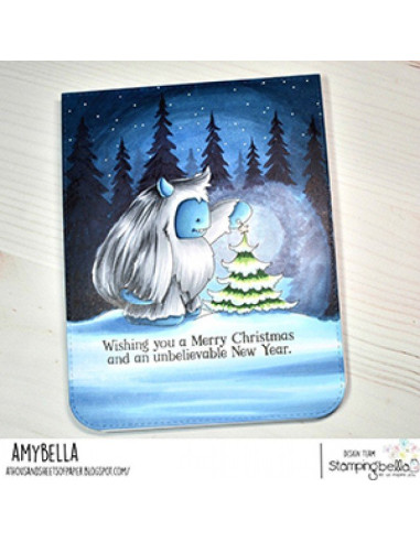 Sello Stampingbella Yeti with a Star on Top