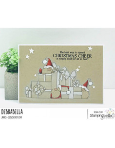 Sello Stampingbella Gnomes with presents 2