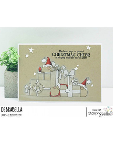 Sello Stampingbella Gnomes with presents