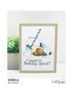 Sello Stampingbella Milk and cookies Gnome 2