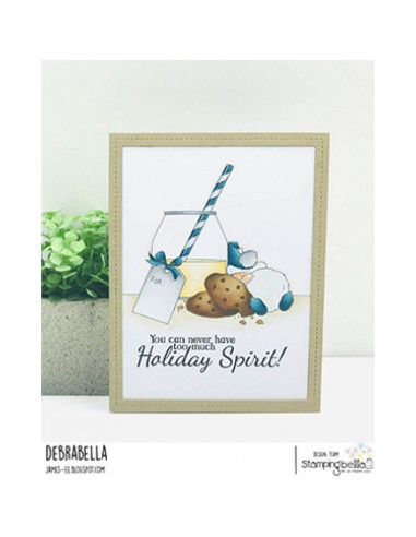 Sello Stampingbella Milk and cookies Gnome