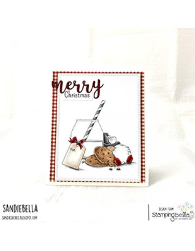 Sello Stampingbella Milk and cookies Gnome