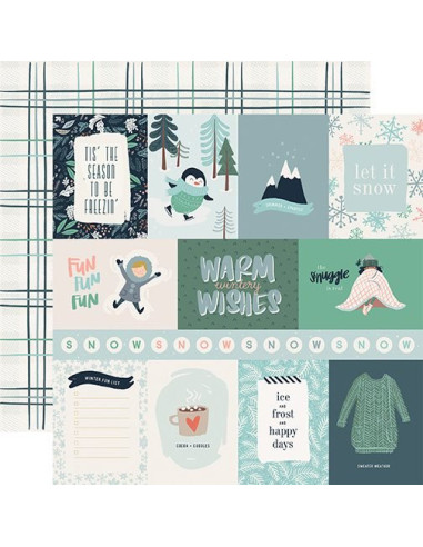 Kit 12´ Carta Bella, Snow Much Fun
