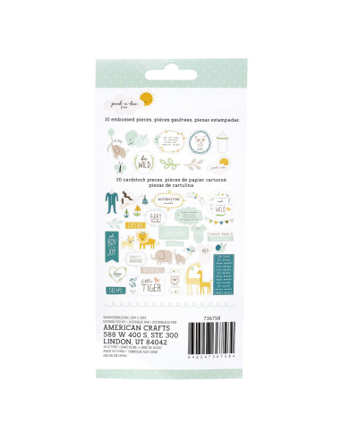Die cuts Pebbles, Peek a Boo, boy