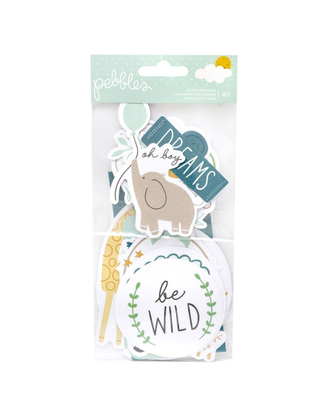 Die cuts Pebbles, Peek a Boo, boy Die cuts Pebbles, Peek a Boo, boy