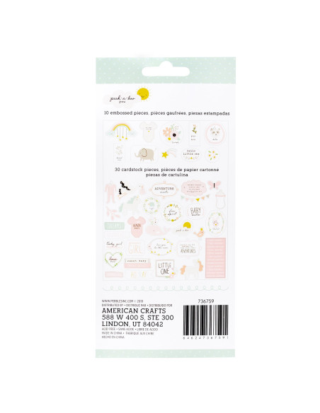 Die cuts Pebbles, Peek a Boo, girl