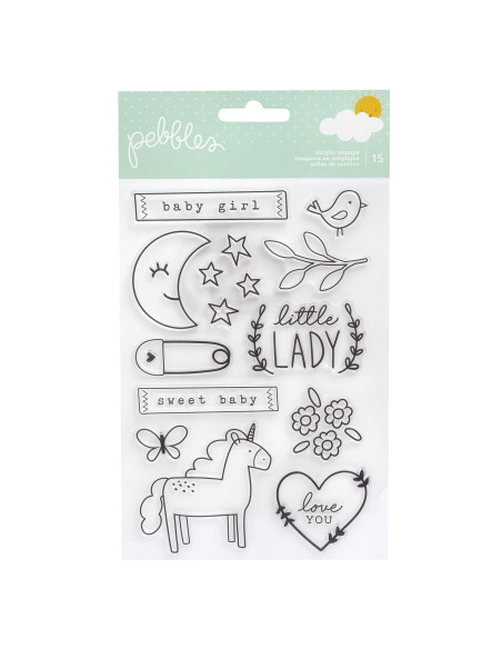 Sello Pebbles, Peek a Boo, girl