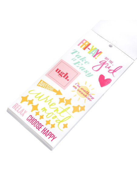 Libro pegatinas, Heidi Swapp ColorFresh