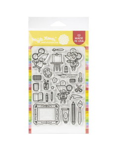 Sello Waffle-flower Little Artist