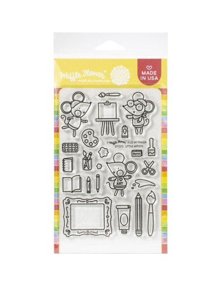 Sello Waffle-flower Little Artist