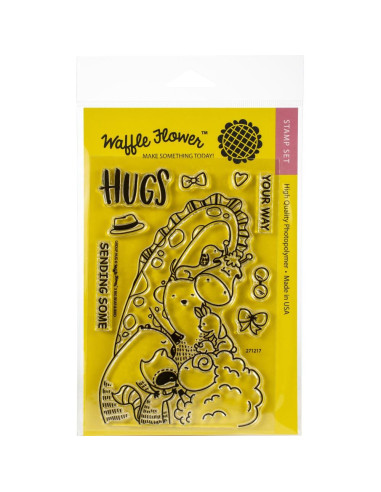 Sello Waffle-Flower Group Hug