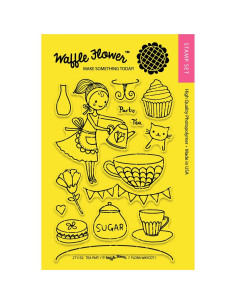 Sello Waffle-Flower Tea Party