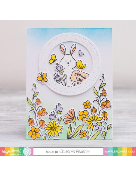 Sello Waffle-Flower Spring Time