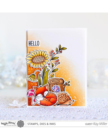 Sello Waffle-Flower Autum Time