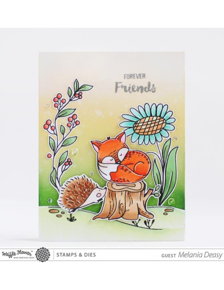 Sello Waffle-Flower Autum Time