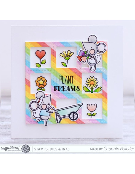 Sello Waffle-Flower Grow Happines