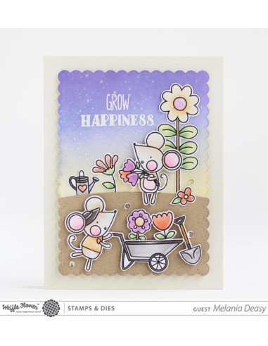 Sello Waffle-Flower Grow Happines