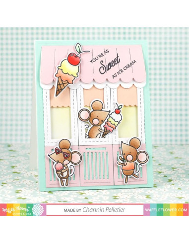 Sello Waffle-Flower Ice Cream