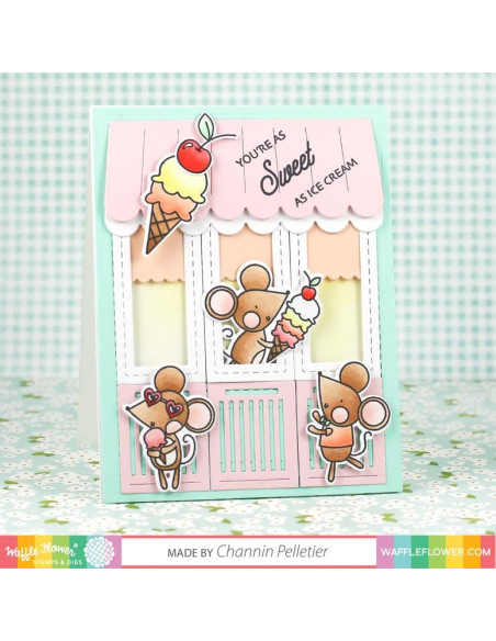 Sello Waffle-Flower Ice Cream