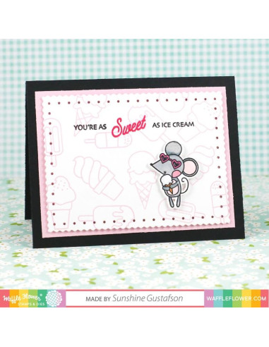 Sello Waffle-Flower Ice Cream