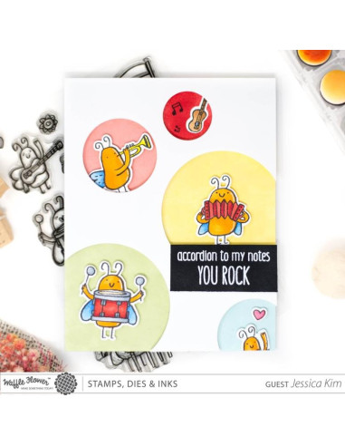 Sello Waffle-Flower Rock On