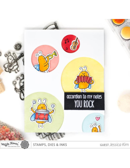 Sello Waffle-Flower Rock On