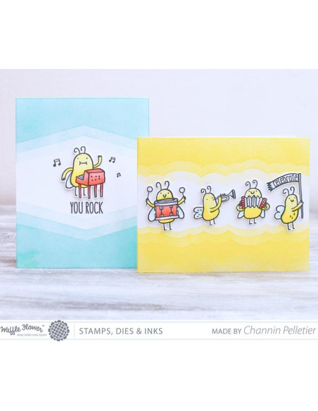 Sello Waffle-Flower Rock On