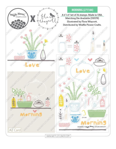 Sello Waffle-Flower Morning