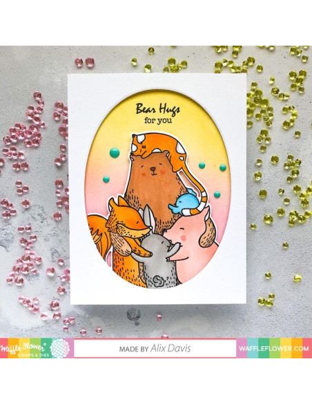 Sello Waffle-Flower Bear Hugs