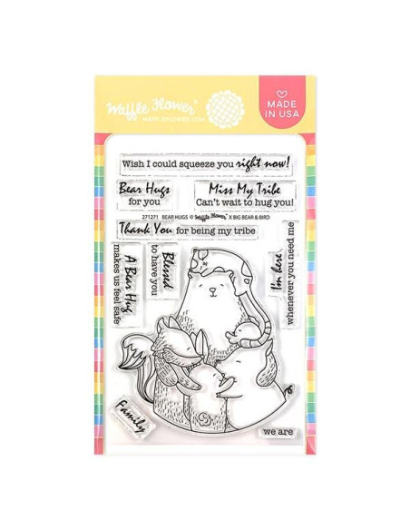 Sello Waffle-Flower Bear Hugs