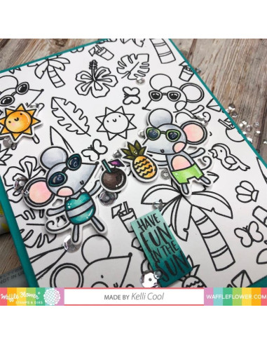 Sello Waffle-Flower Fun in Sun