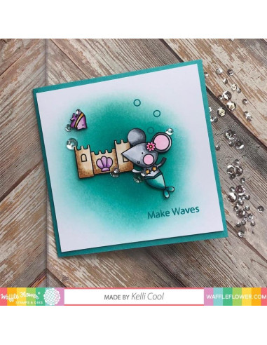 Sello Waffle-Flower Make Waves