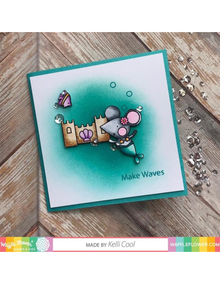 Sello Waffle-Flower Make Waves
